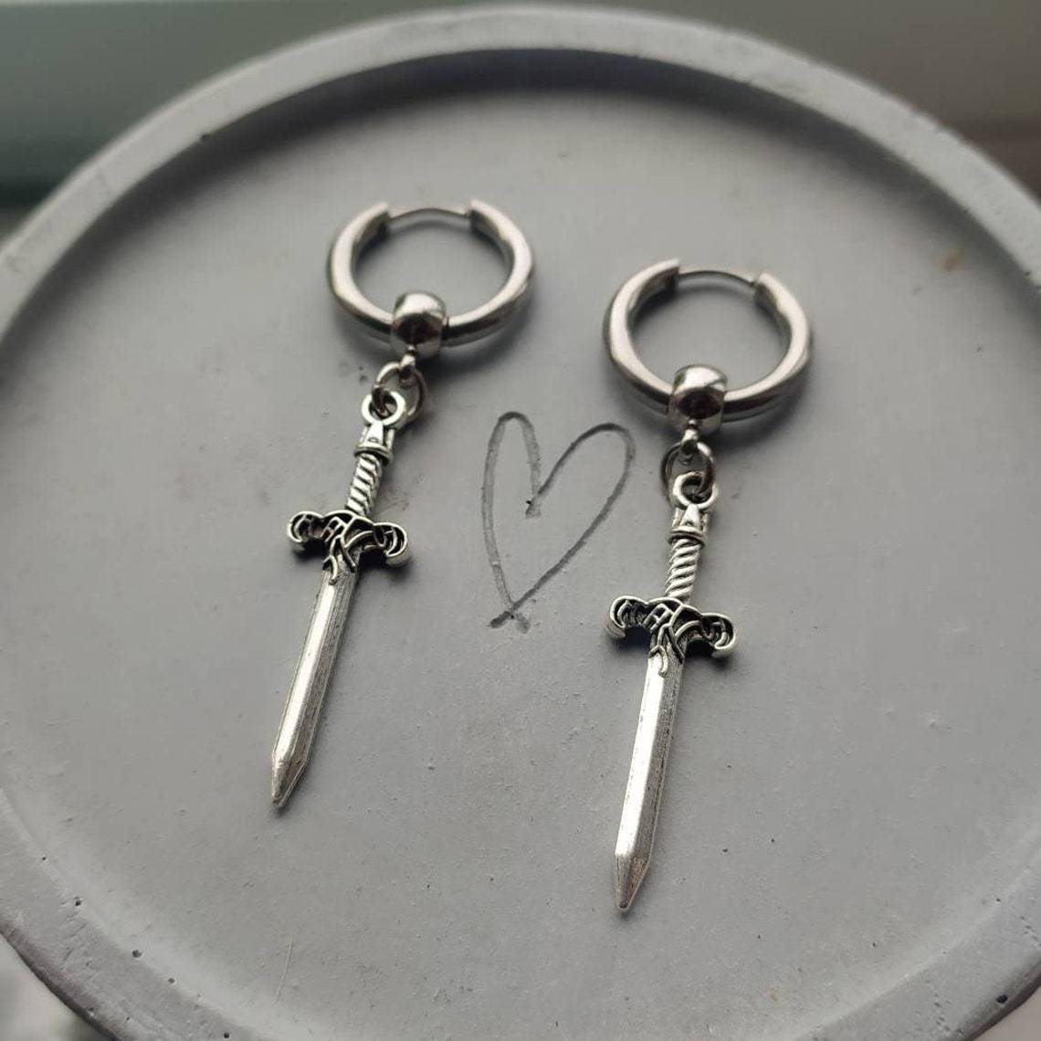 Sword Earrings