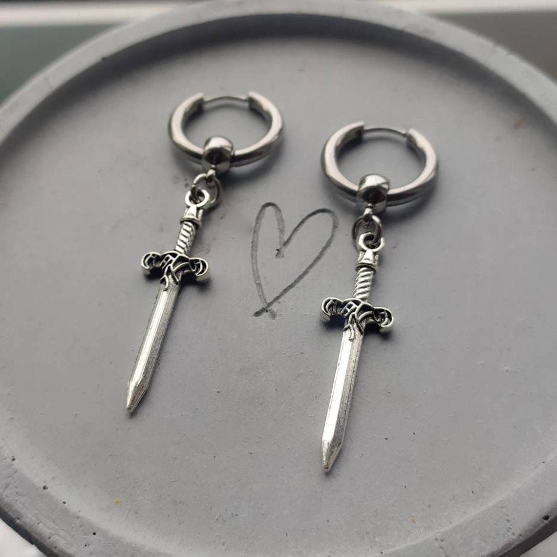 Sword Earrings