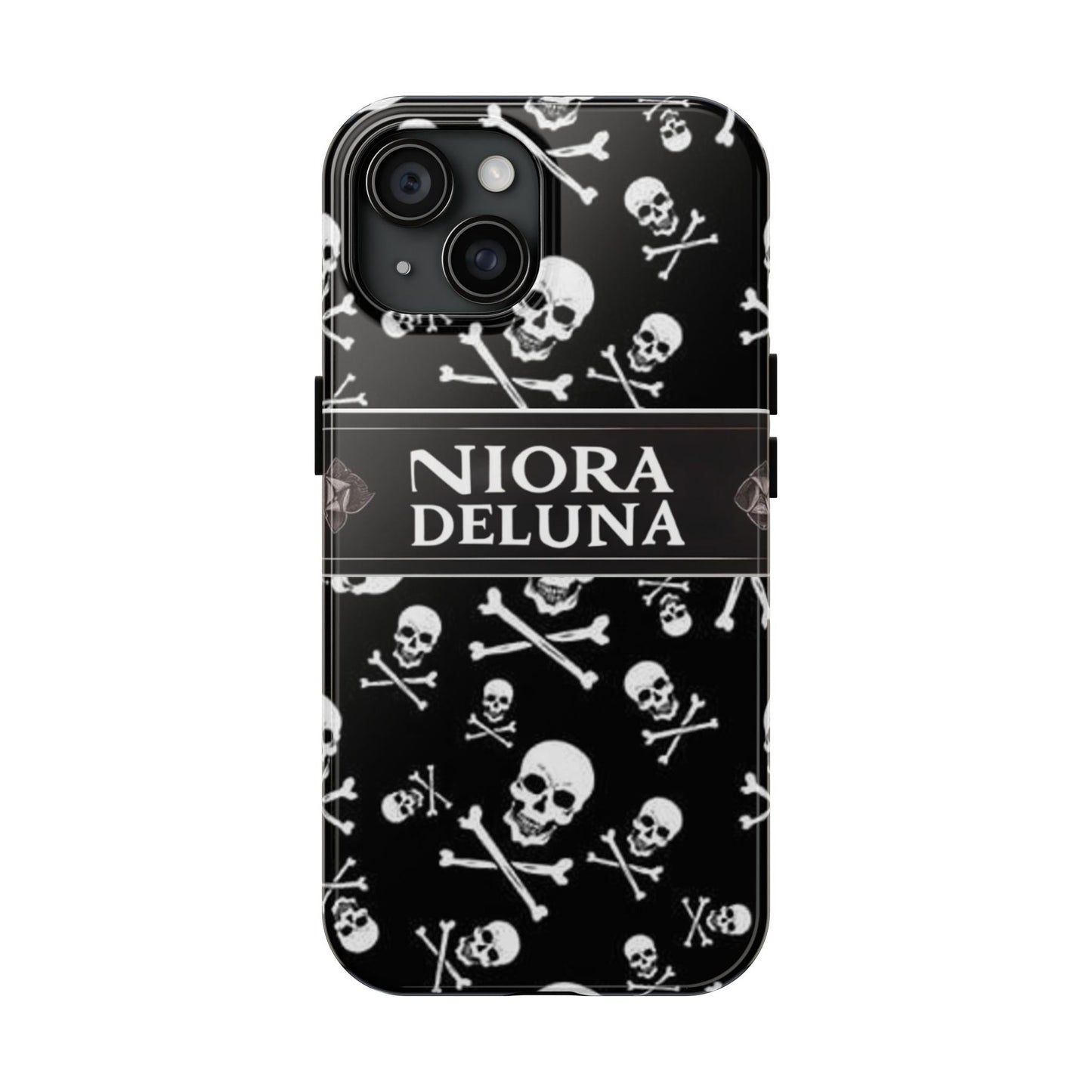 Funda para móvil con calavera de Niora Deluna